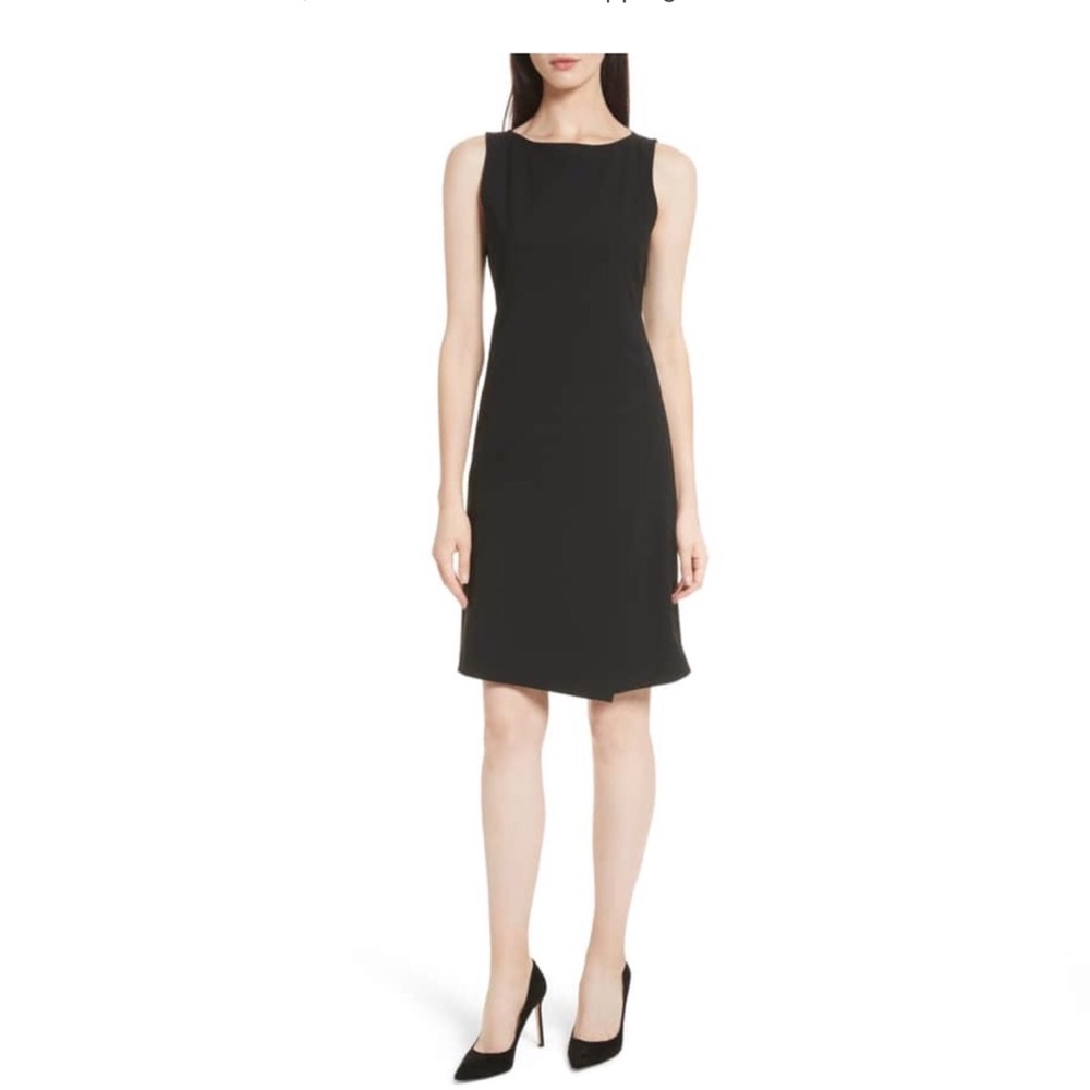 Theory navy blue wrap sheath dress - Picture 2 of 5